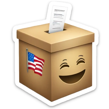vote box sticker