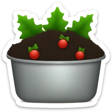Cute Christmas compost sticker
