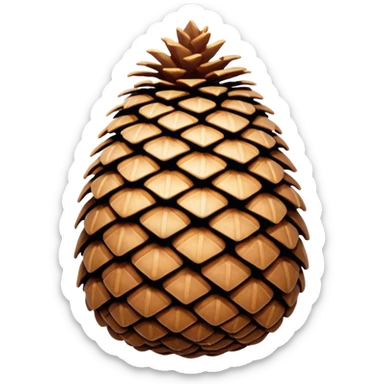 pine cone sticker