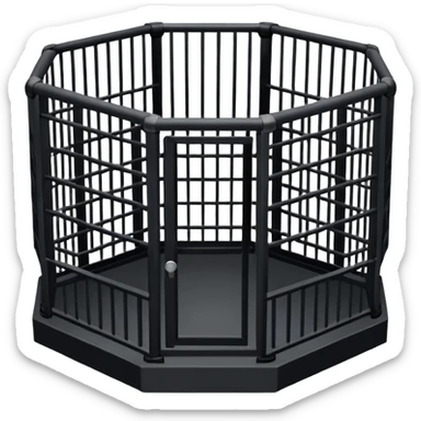 Crea un emoji de una jaula de ufc osea de un octagono de ufc sticker