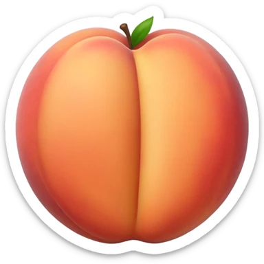 Create a butt emoji sticker