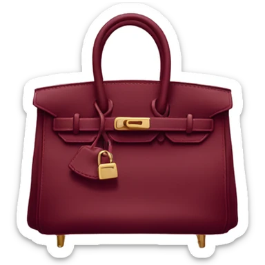 Wine Red Birkin bag  sticker
