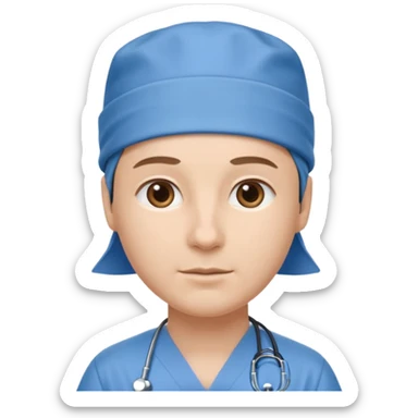blue hat doctor sticker