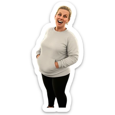 smiling boy in horror theme sticker