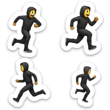 running thief sticker