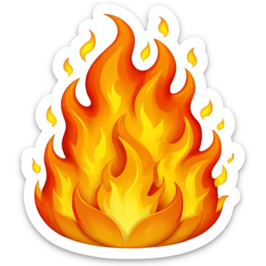 dados de fuego  sticker