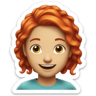 fox redhead girl lmao sticker