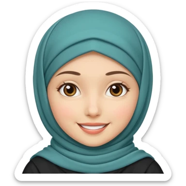 hijab girl sticker