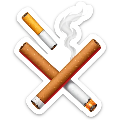 anti smoking sign sticker
