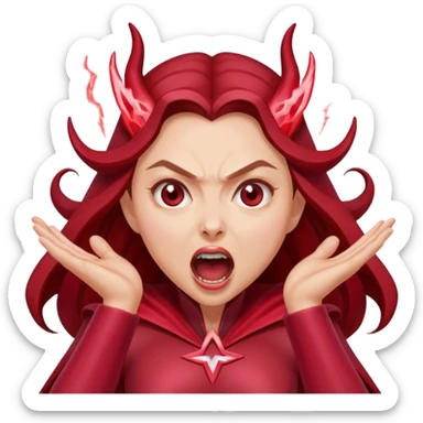 Scarlet Witch screaming sticker