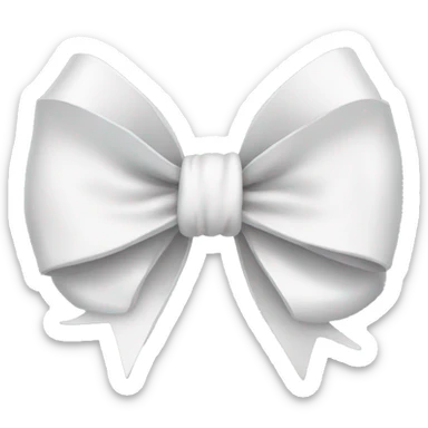 white bow sticker