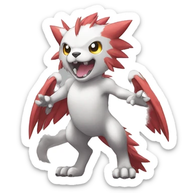  kawaii cool edgy Digimon-Fakemon-animal full body sticker