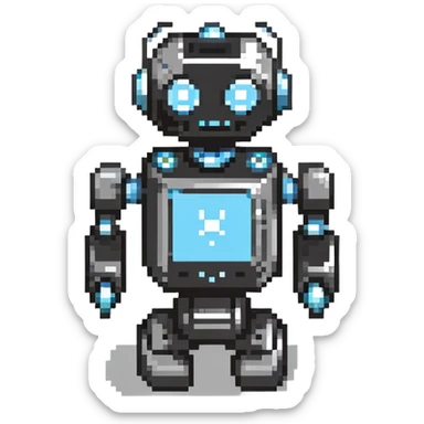 robotic AI Tools icon sticker