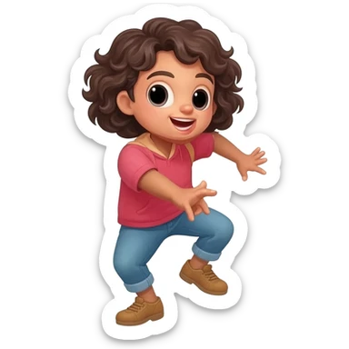 Dance with happy sticker