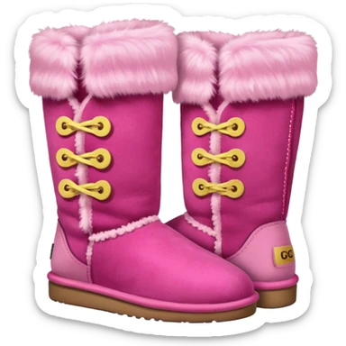 Pink ugg boots sticker