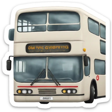 double decker bus sticker