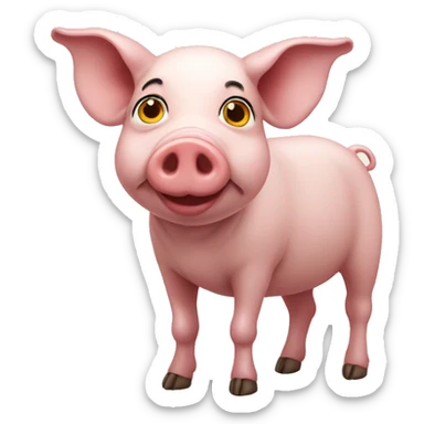 Tunisian pig sticker