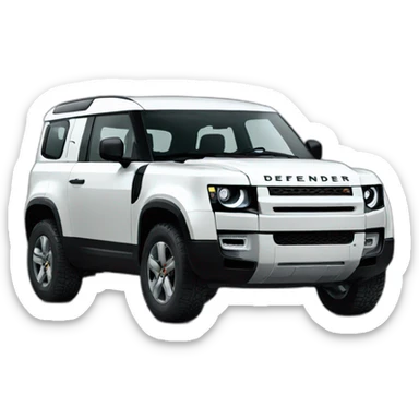 new defender black sticker