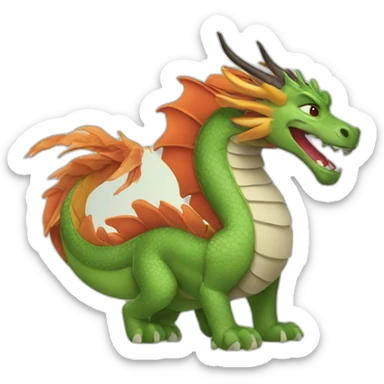 Mulan dragon sticker