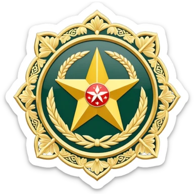 Emblem of the Islamic Revolutionary Guard Corps, an Iranian military institution sticker