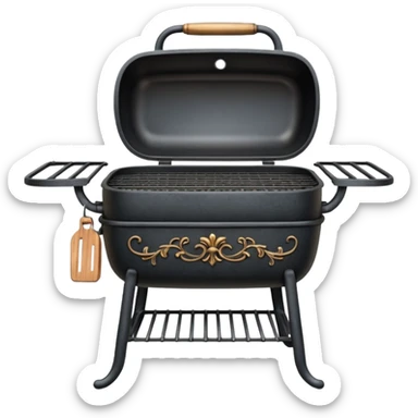 Romantic grill  sticker