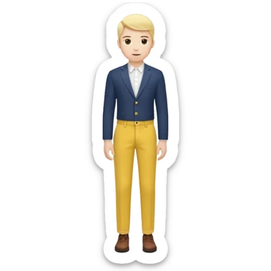 fashion yellow trouser sticker