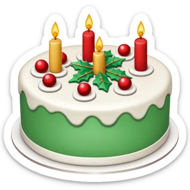 Christmas Cake sticker