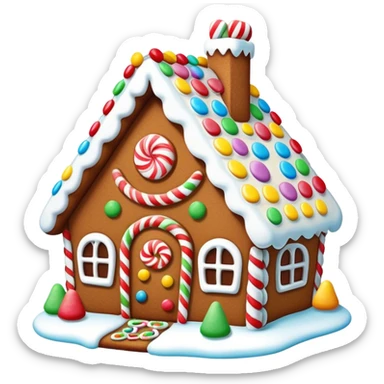 Gingerbread house sticker