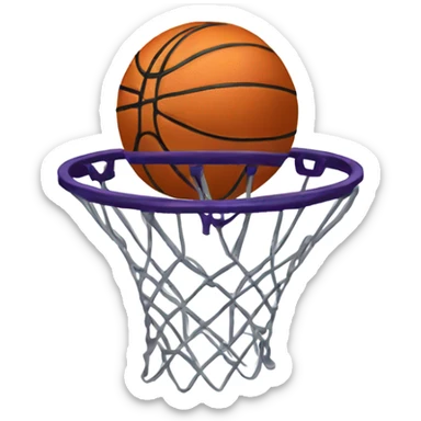 making a basketball into a hoop sticker