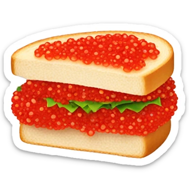red caviar sandwich sticker