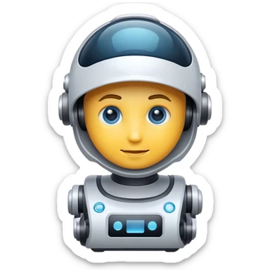 um emoji que represente uma IA explorer sticker