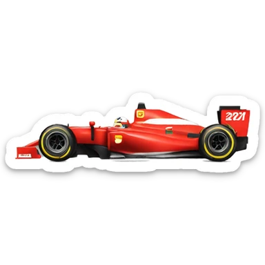 Formula 1 car sticker