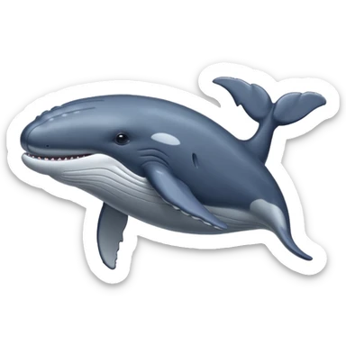 Baleine à bosse sticker