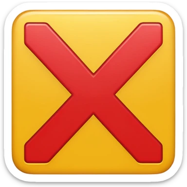 I need "X" emoji or "Removed" emoji text for my discord server i need it red and pixelated sticker