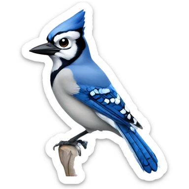Blue jay bird  sticker
