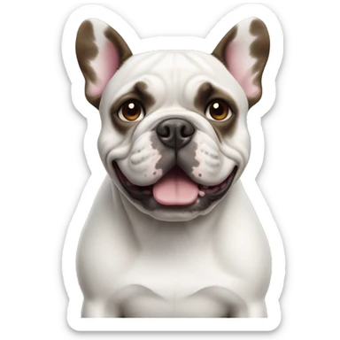 French bull dog blue sticker