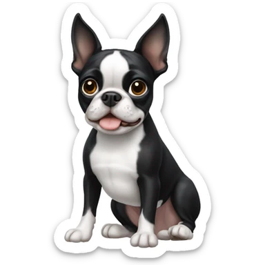 Boston terrier sticker