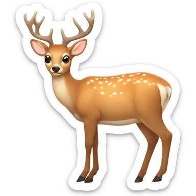 Deer sticker