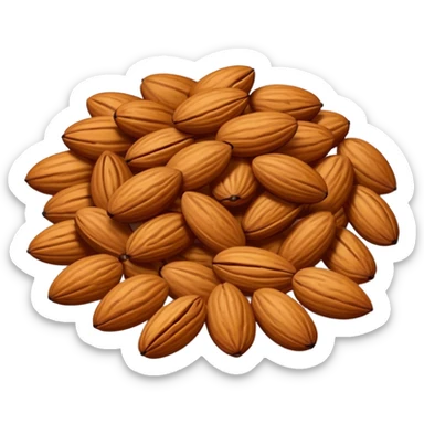 roasted almonds from christmas market sticker