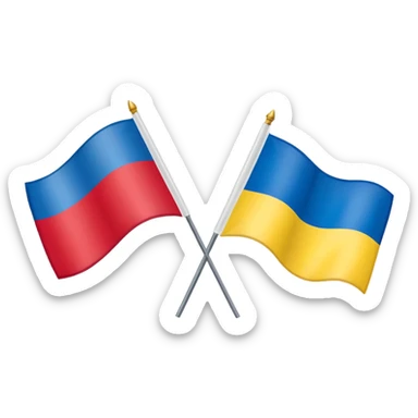 poland ukraine flag sticker