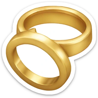 gold ring sticker