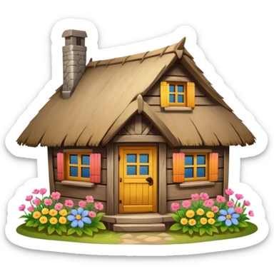 Wooden Cottage sticker