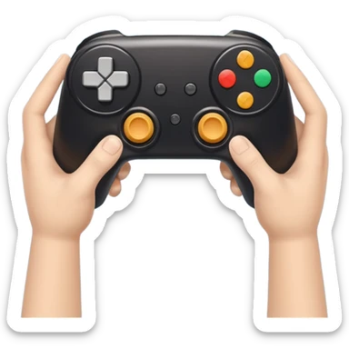 game controller for multiplayer session with 2 people sticker