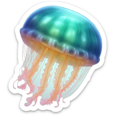 Moon jellyfish  sticker