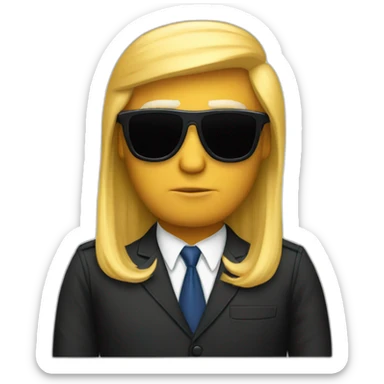 Donald Trump  jumpsuit sticker