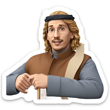 realistic meme of a man sticker