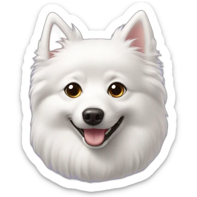 Japanese spitz sticker