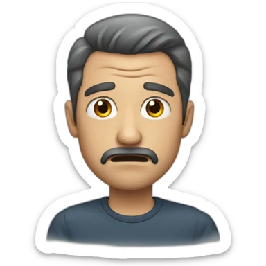 agresive man sticker