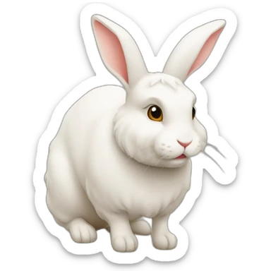 Lapin qui tue une vache sticker