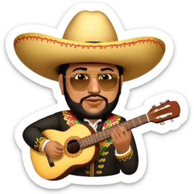 Mariachi Musician sticker